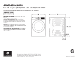GE GFD85GSSNWW Dimensions Guide