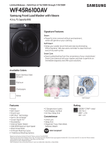Samsung WF45R6100AP/US Dimensions Guide