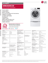 LG WM3500CW Dimensions Guide