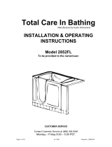 Total Care in Bathing 2852FL-B-LH Installation guide