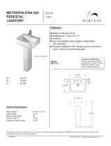 Barclay 3-931WH Dimensions Guide