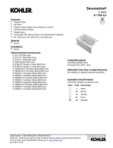 Kohler 1184-LA-0 Dimensions Guide
