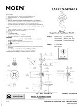 Moen T2902EPBL Dimensions Guide