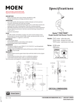 Moen T2472EPBL Dimensions Guide