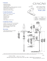 Giagni LL800-VB-C Dimensions Guide