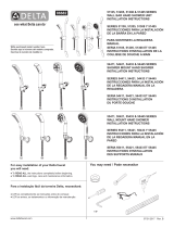 Delta H2Okinetic 3S Slide Bar Hand Shower Owner's manual
