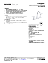 Kohler R30998-4D-BN Dimensions Guide