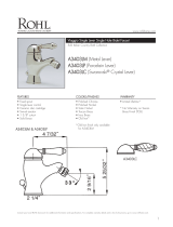 Rohl A3403LCSTN Dimensions Guide