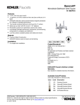 Kohler 10579-4-BN Dimensions Guide
