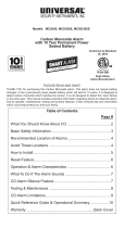 Universal Security Instruments MC304SB Owner's manual