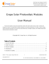 Grape Solar GS-100-BASIC User manual