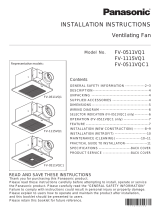 Panasonic FV-1115VQ1 User manual