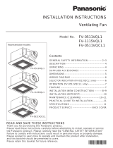 Panasonic FV-1115VQL1 Installation guide