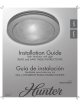 Hunter 90053 Installation guide