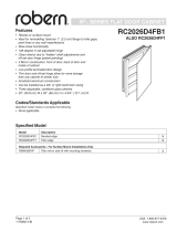 Robern RC2026D4FP1 Dimensions Guide