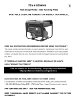 Sportsman GEN4000 Operating instructions