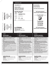 Lutron MS-OPS2-BL User manual
