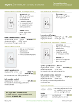 Lutron S2-L-WH Operating instructions