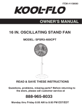 KOOL-FLO SFSR3-400CPT Owner's manual