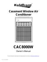 KoldFront CAC8000W Owner's manual