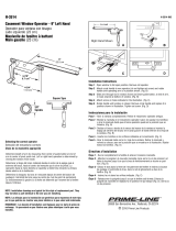 Prime-Line H 3514 Installation guide