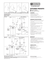Delta 1-Handle Pull-Down Bar/Prep Faucet Lumicoat Owner's manual