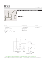 Rohl U.4763X-STN-2 Dimensions Guide