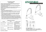 Kingston Brass WLGS8875CTL Installation guide