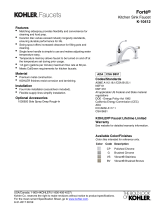 Kohler 10412-VS Dimensions Guide