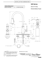 Pfister GT529-TMS Dimensions Guide