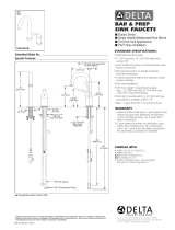 Delta 1-Handle Bar/Prep Faucet Owner's manual