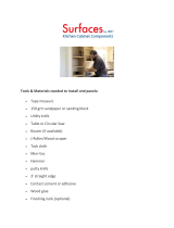 Surfaces WALLEPCHRY1242 Installation guide