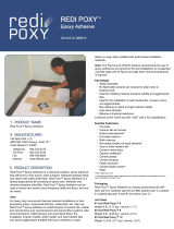 Redi Poxy REDI POXY 12 Installation guide