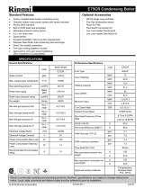 Rinnai E75CRP Dimensions Guide