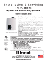 Rinnai E110SRN Installation guide
