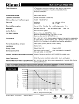 Rinnai RL94EP Dimensions Guide