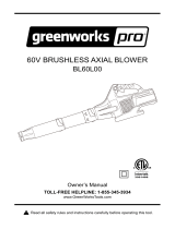 Greenworks BL60L00 Owner's manual