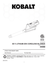 Kobalt KOC 0180-06 User manual