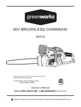 Greenworks 20312 Owner's manual