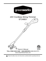 Greenworks ST24B211 Owner's manual