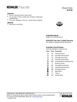 Kohler K-9132-BL Dimensions Guide