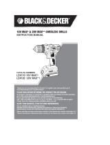 Black & Decker LDX120PK Installation guide