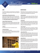 FrenchPorte FPM87WHWALKBRS User manual