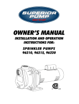 Superior Pump 96215 User manual