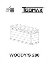 Castorama Coffre de jardin Toomax Woody's gris 280 L User guide