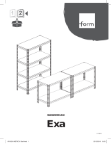 Form Etagère Exa XL 4 tablettes L. 150 x H. 180 x P. 60 cm User guide