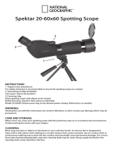 National Geographic 20-60x60 Spotting Scope User manual