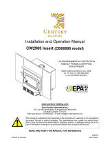 Century CW2900-I WOOD INSERT Owner's manual