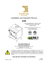 Century Heating S244 WOOD STOVE User manual