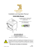 Century S244 WOOD STOVE User manual